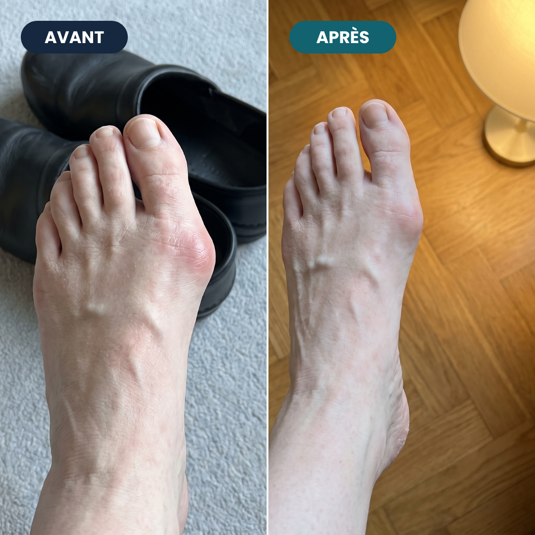 Avant / après — chaussures portées de nouveau