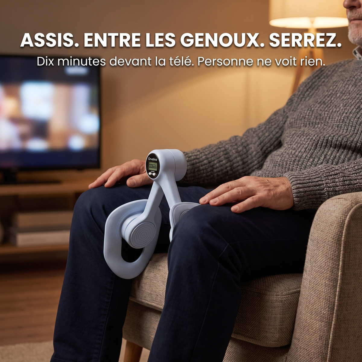 Assis, entre les genoux, serrez : dix minutes devant la télé