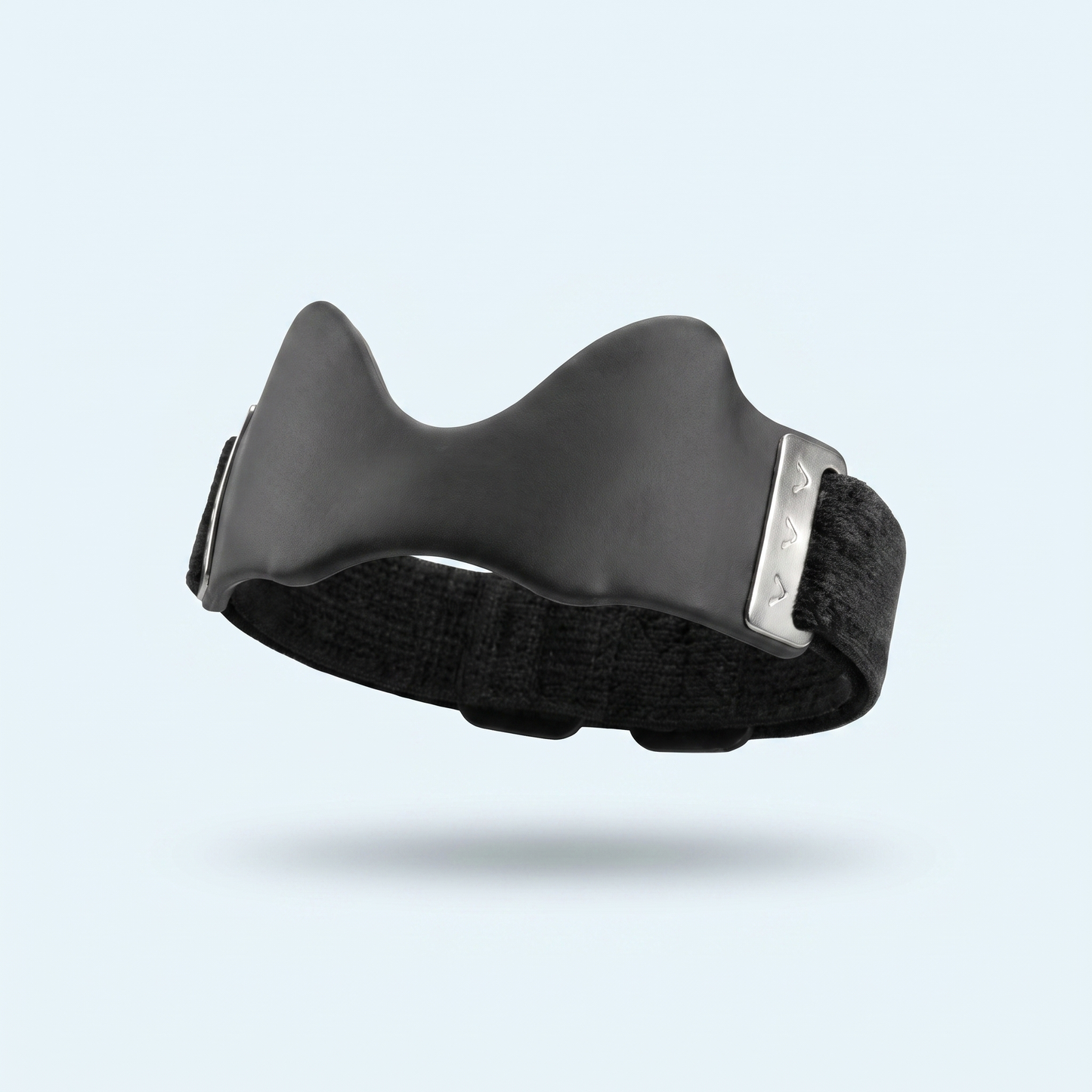 Sangle rotulienne Orveline avec coussinet silicone, vue en gros plan