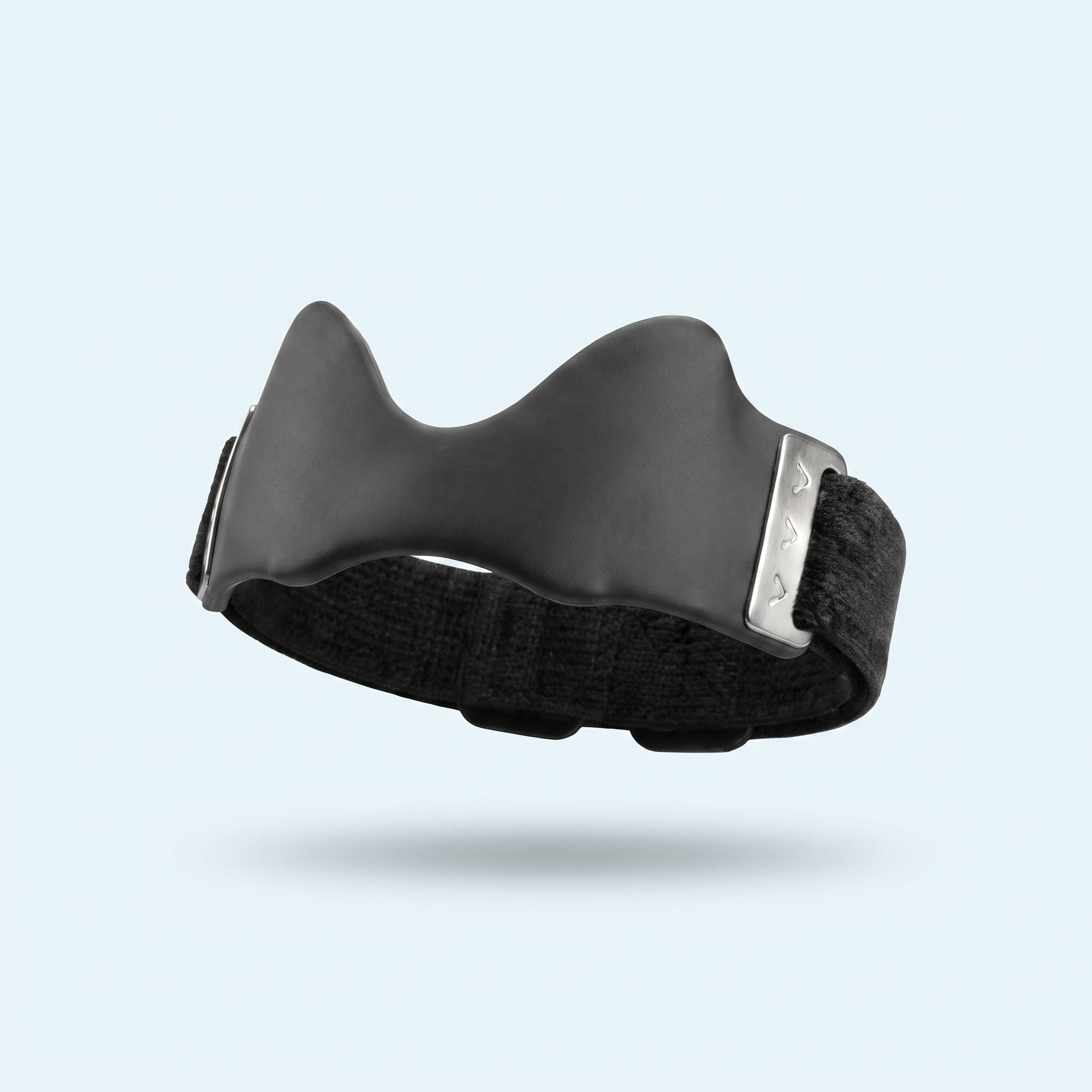 Sangle rotulienne Orveline avec coussinet silicone, vue en gros plan